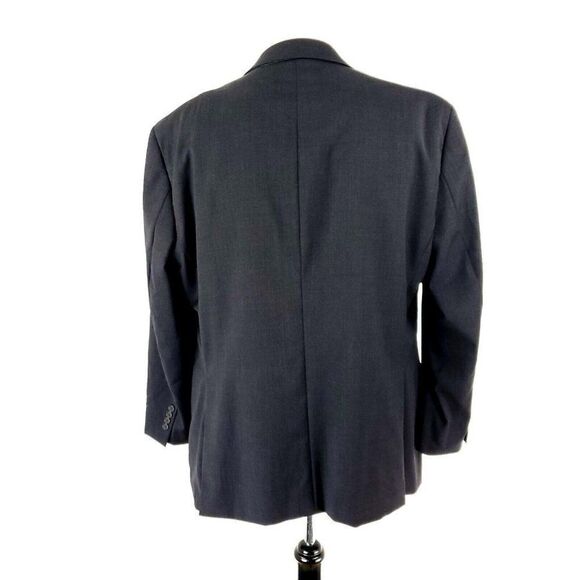 Pronto Uomo Wool 2 Button Suit Jacket 44R Gray Blazer - Picture 5 of 10